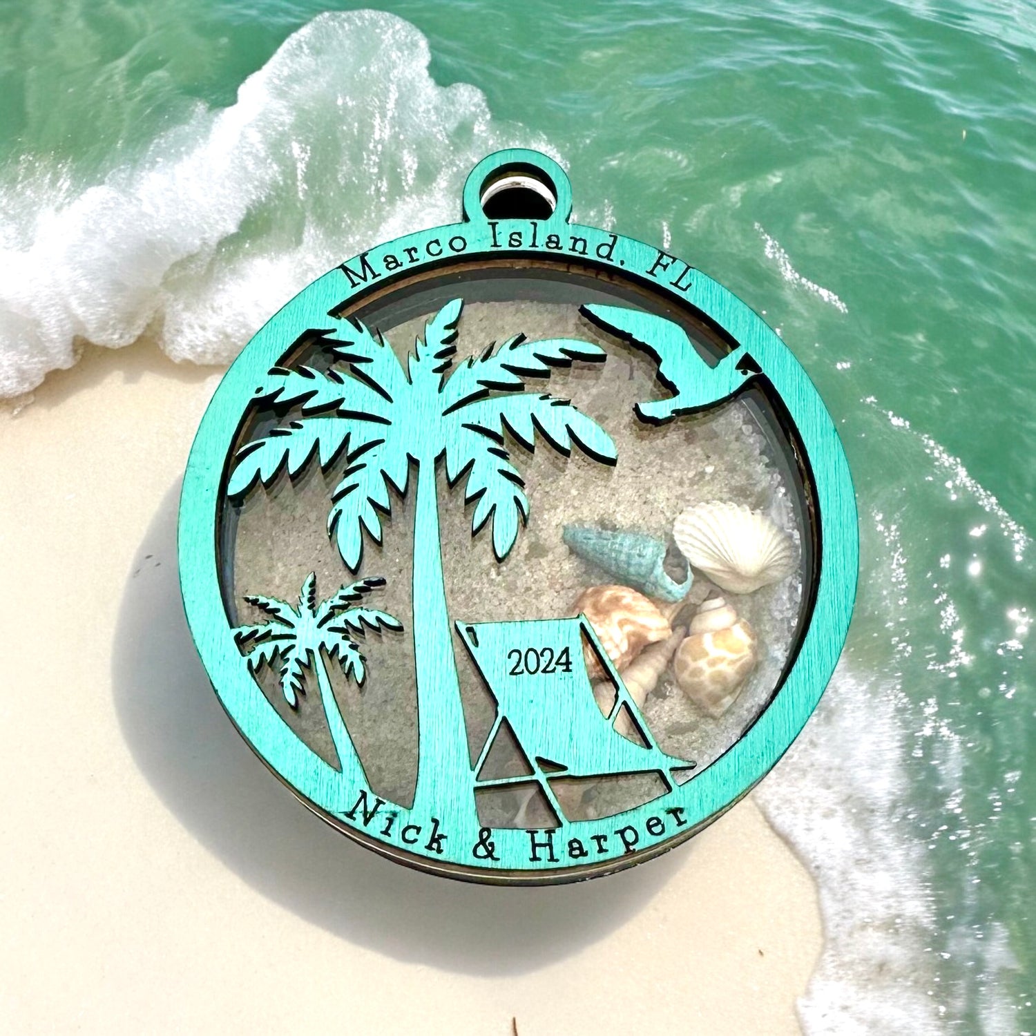 Fillable Beach Sand Keepsake Ornament